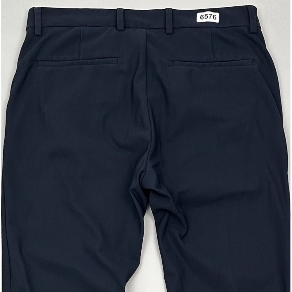 Theory Zaine Precision Ponte Slim Fit Pants Men 30x31 Navy Blue Trouser Golf